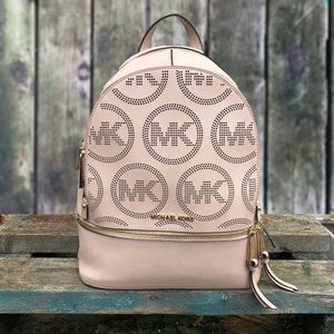 Michael Kors Rhea Zip Leather Backpack
